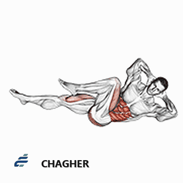 elbow-to-knee با وزن بدن