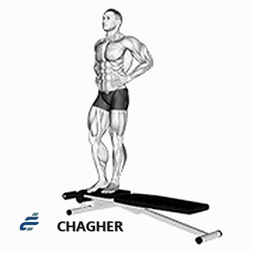 پرش پایین stabilization تک‌پا جعبه با وزن بدن