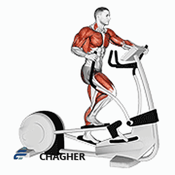 راه رفتن elliptical ضربدری دستگاه با دستگاه الپتیکال