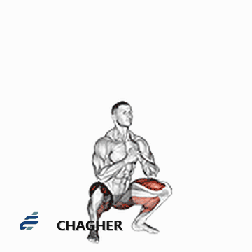 اسکوات پرشی افتادن با وزن بدن