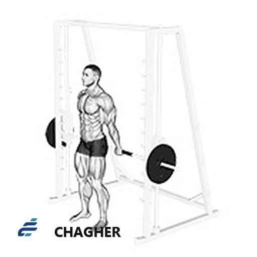 مچ اسمیت پشت ایستاده با دستگاه اسمیت