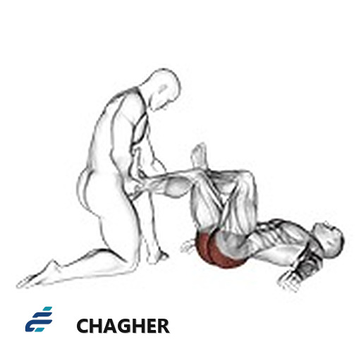 کشش gluteus و پیریفورمیس خوابیده با کمک‌دار