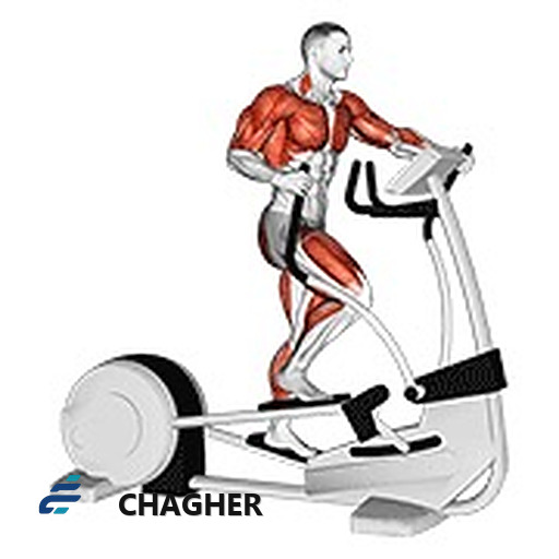 راه رفتن elliptical ضربدری دستگاه با دستگاه الپتیکال